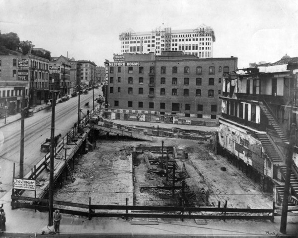 Cleared site after the bombing | Security Pacific National Bank Collection, Los Angeles Public Library
