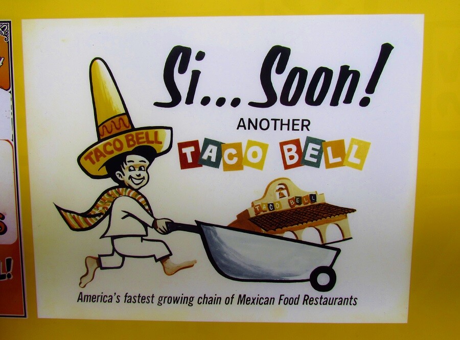 Vintage Taco Bell Sign