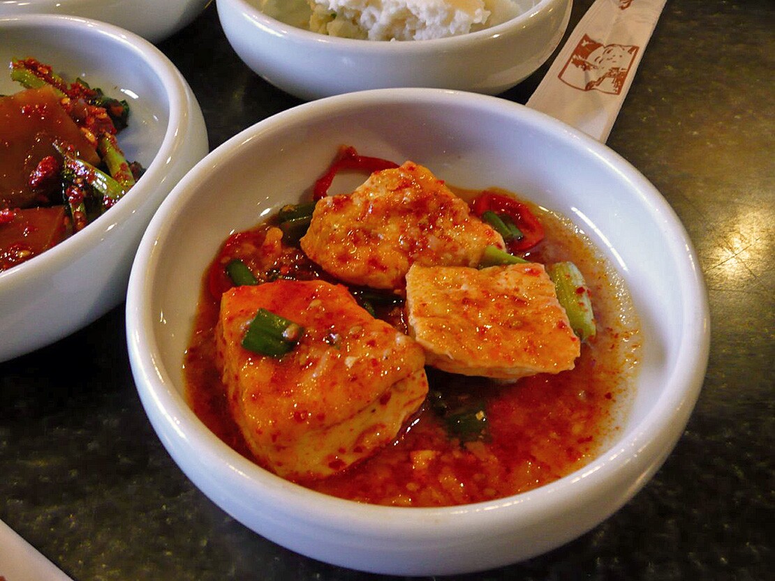 Dubu jorim made with tofu