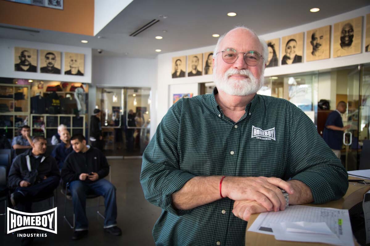 Father Greg Boyle of Homeboy Industries. | Courtesy of Homeboy Industries