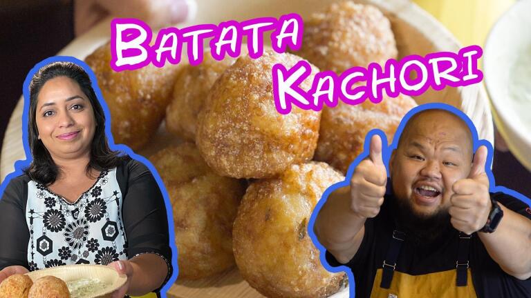 Indian Street Food Batata Potato Kachori