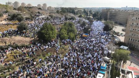 Thousands protest Israeli plan to weaken nation's judiciary