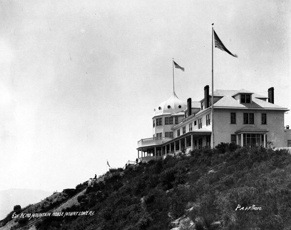 View of Echo Mountain House. | Courtesy of the Los Angeles Public Library