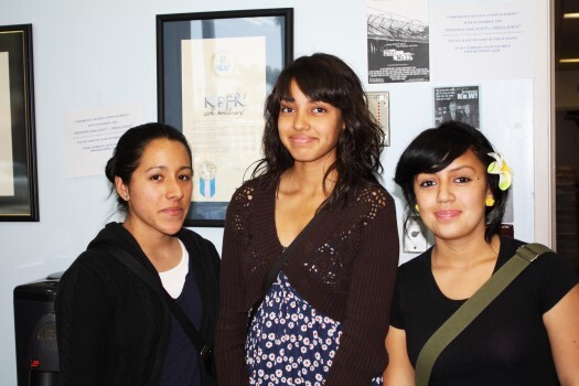 Jessica Cueva, Brenda Solis and Sussete Nuñez are terrified.