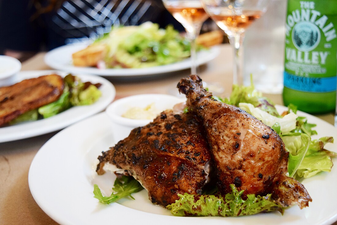 Rotisserie chicken at Bell Street Farm | Danny Jensen
