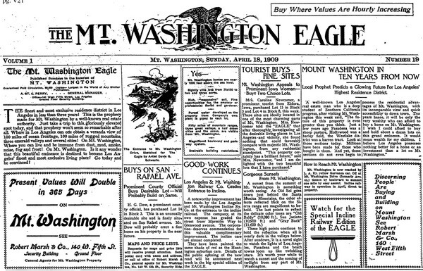This faux-newspaper was an advertising insert in the Los Angeles Times, September 5, 1909