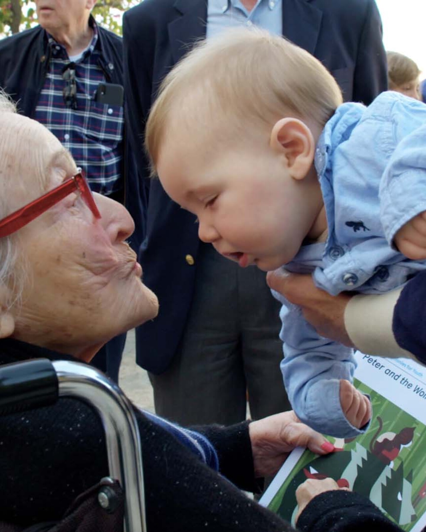Trudy with one of her great-granchildren | Courtesy of the Lehrer family