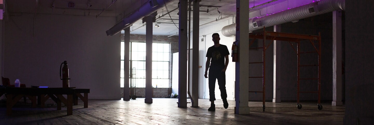 Think Tank Gallery executive director Jacob Patterson in his old space | Magali Gauthier