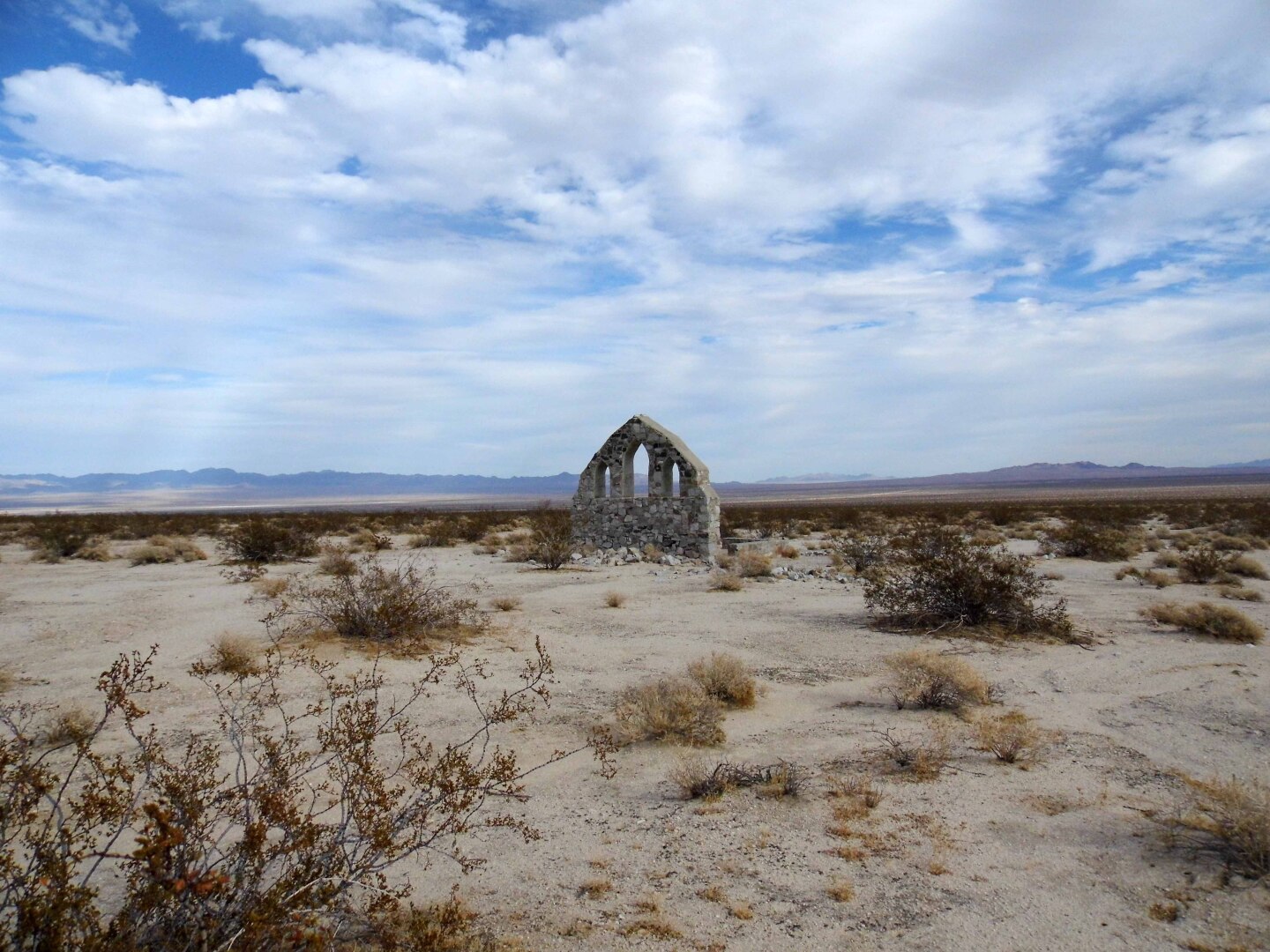 The landscape at Camp Iron Mountain at Mojave Trails National Monument.