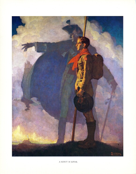 "A Scout is Loyal," Norman Rockwell. | Courtesy of Andrew Pogany.