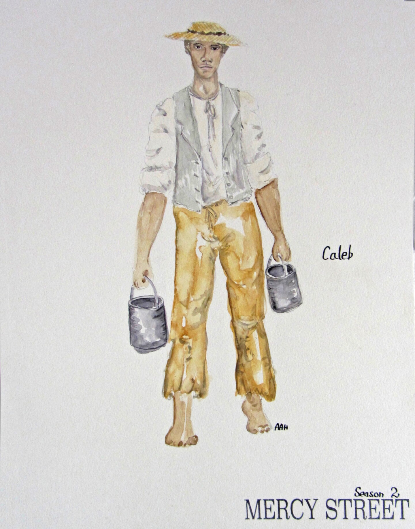 Caleb Costume Sketch - Mercy Street