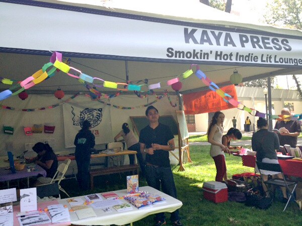 Kaya Press Booth at the Los Angeles Festival of Books