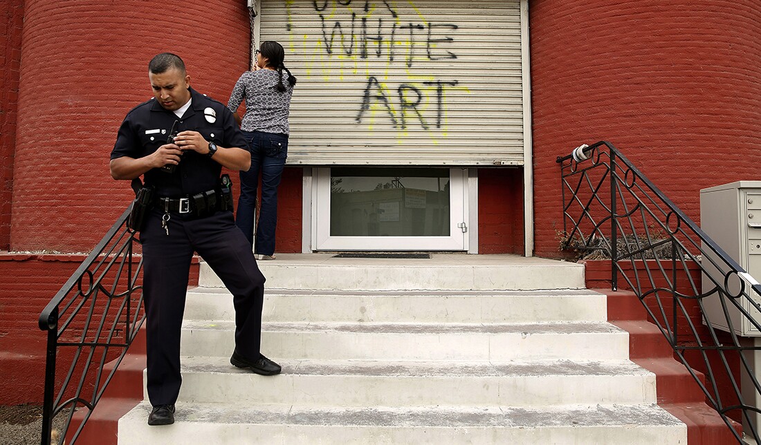 On October 11, 2016, both Nicodim and Venus LA galleries were vandalized. | Liz O. Baylen/Getty Images