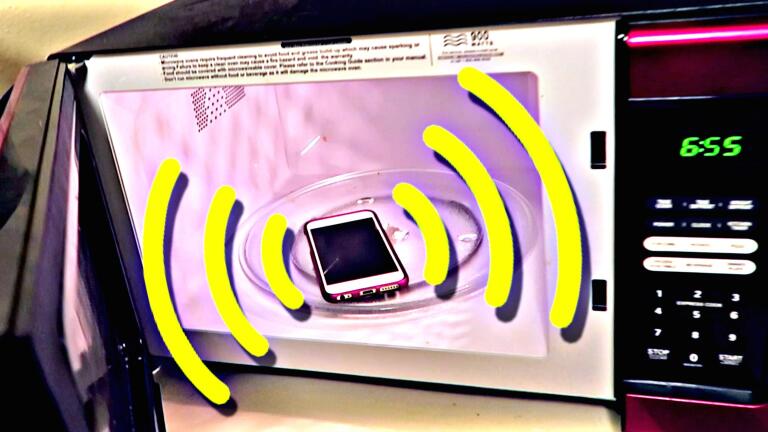Can you call a cell phone in the microwave?