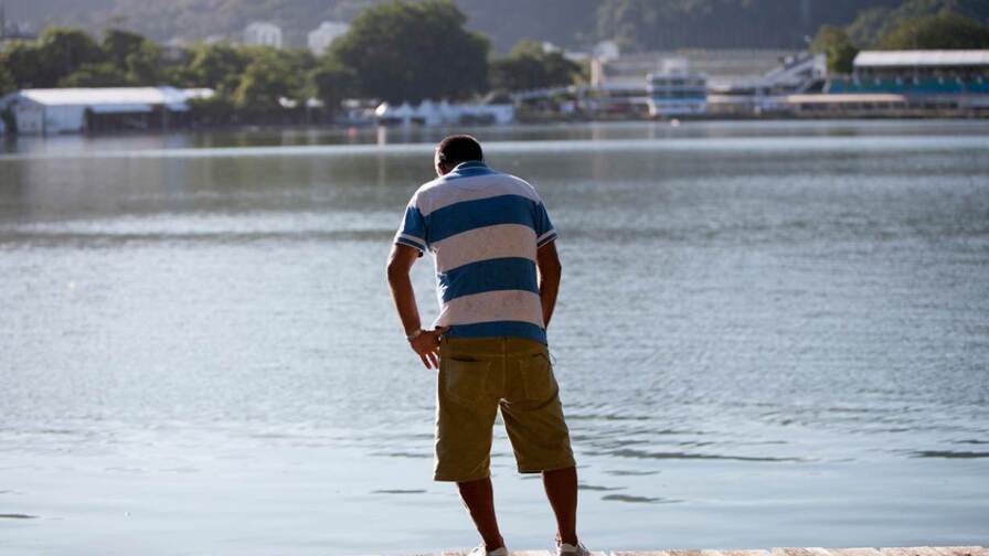 Altair Guimarães overlooking Rodrigo de Freitas lagoon