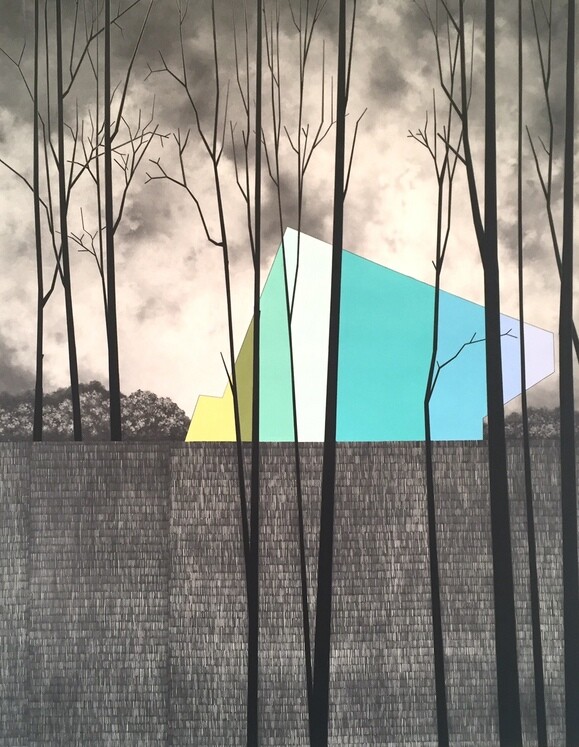 "Rearview" by Sara J. Frantz.