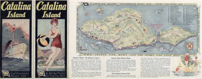 Catalina Island travel brochure