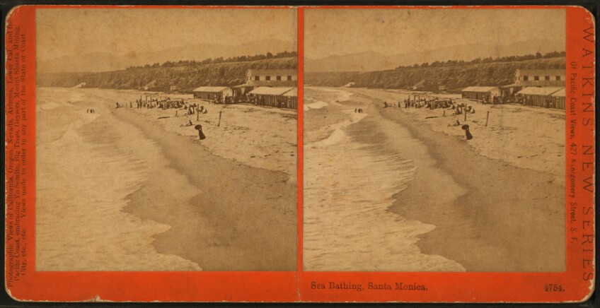 Sea Bathing, Santa Monica, Cal.