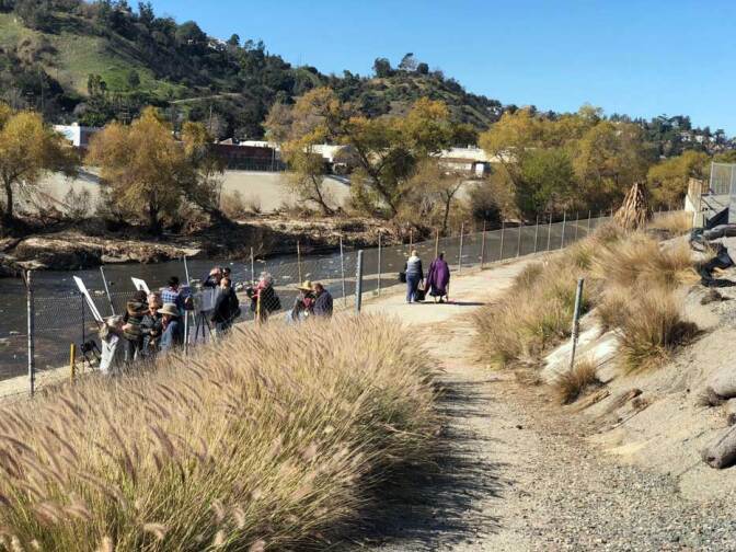 People attending a tour of the L.A. River. | Andrew Vought