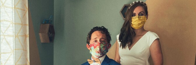 Photo of homemade masks by Tori Tingley Ryan submitted to the Autry.