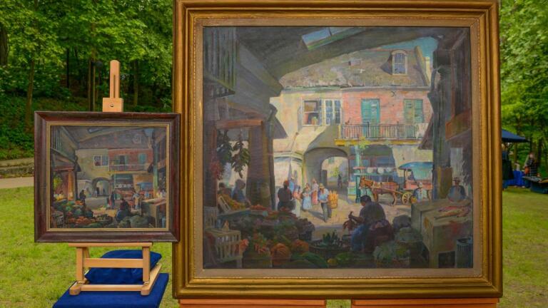 Appraisal: Clarence Millet Oil Paintings, ca. 1945