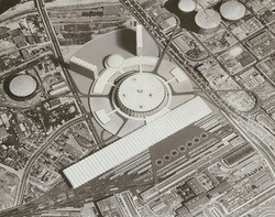 A 1958 plan for Union Station. USC Libraries / Los Angeles Examiner Collection