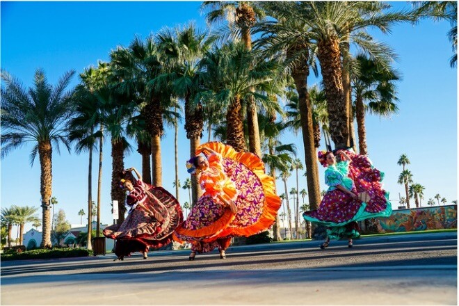 Dancers from Indio's City of Festivals.