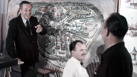Walt Disney with a drawing for Disney theme park | Still from Lost LA Season 3 Fantasyland