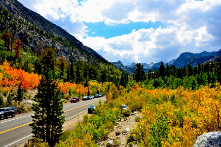 Fall color at Sabrina Campground on September 11, 2013.