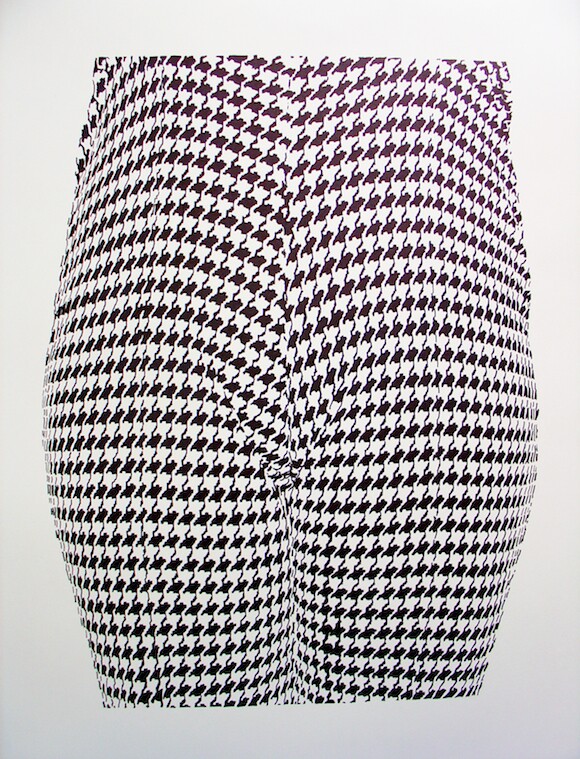 CamLab, "Houndstooth Cameltoe" (2005). Ink on paper, 18" x 24"