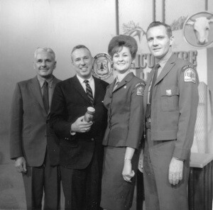 These Forest Service uniforms and badges were official gear in 1964. Note that the woman's is smaller. | Photo: Don Porter, courtesy of Susie Wood