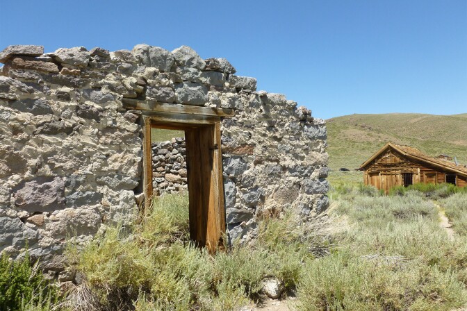 Remnants of a building at Bodie | Sandi Hemmerlein
