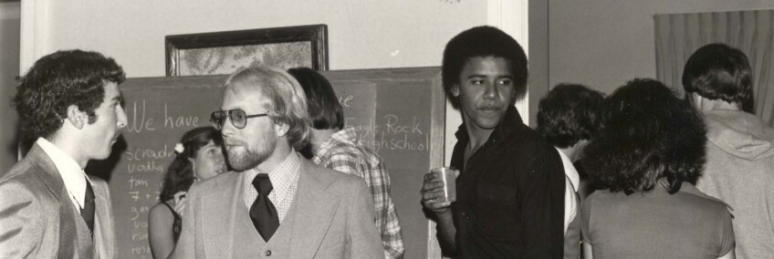 Obama at Oxy. Courtesy of the Occidental College Archives