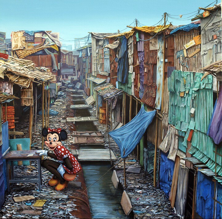 Jeff Gillette, "Shadow City Minnie." Oil on canvas. | Image: Courtesy of the artist.