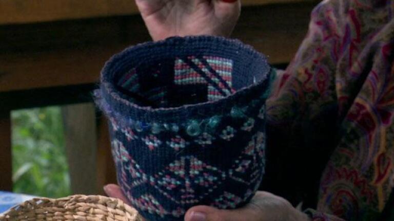 Basket weaver Pat Courtney Gold