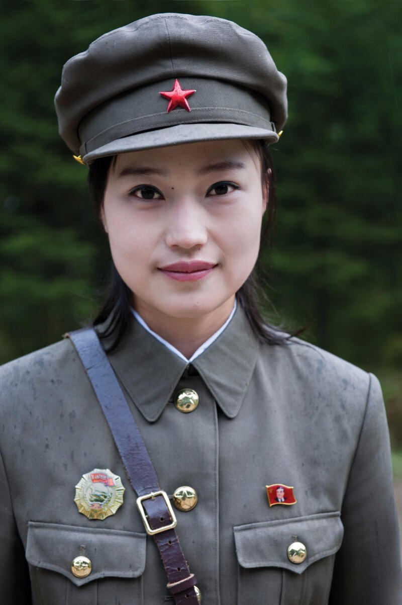 A guide at Secret Camp No. 1 where North Korean history books claim Kim Jong Il was born in near Mt. Baektu, North Korea | Mark Edward Harris/Getty Images