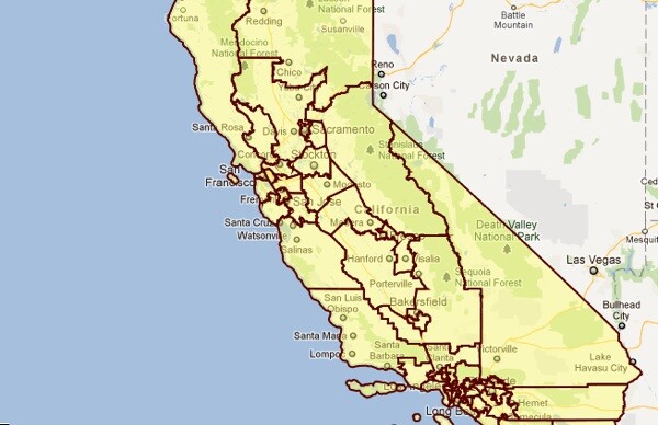 Detail of the certified congressional map