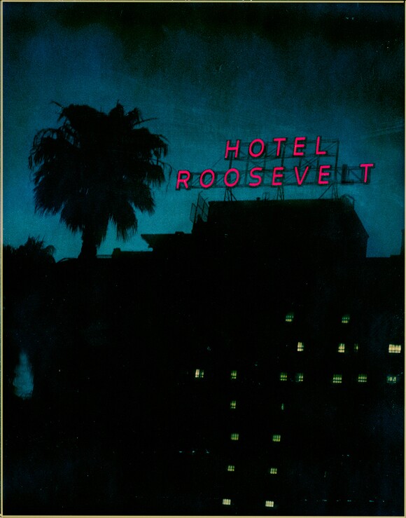 Hollywood Roosevelt Hotel, 2002. T-79 4 x 5 Polaroid. | Photo: Jim McHugh.
