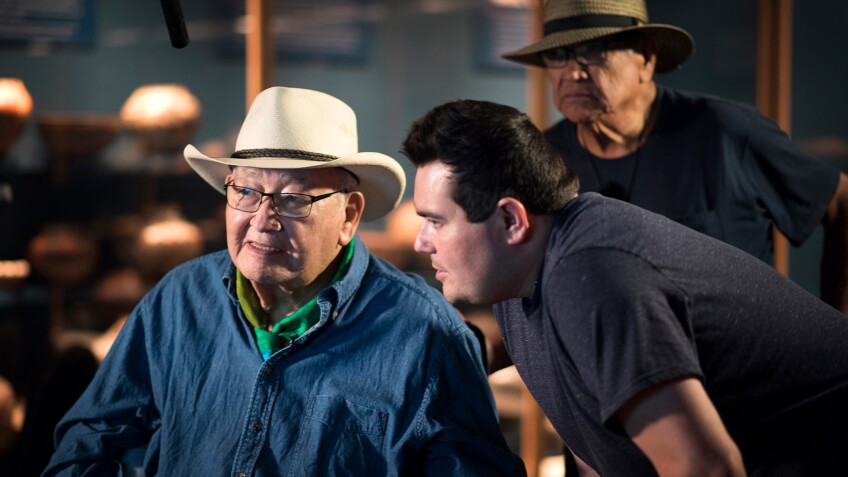 Scott Momaday, Gus Palmer, and Director/Producer Jeffrey Palmer