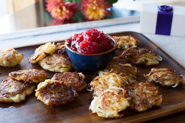 Sweet potato latkes. Photo by Karen Florek