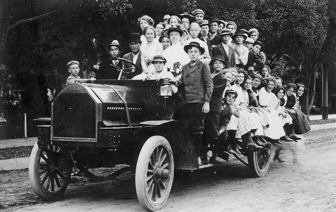 Children at Birch Park, Santa Ana, May 1910