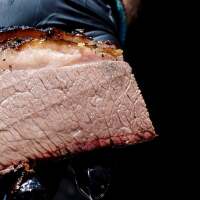 Trudy's brisket slices | Eddie Lin Trudy's Underground BBQ
