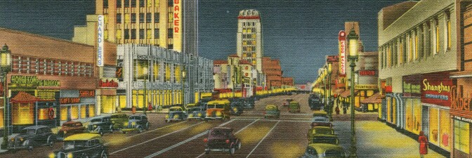 Postcard: Miracle Mile at Night (header)