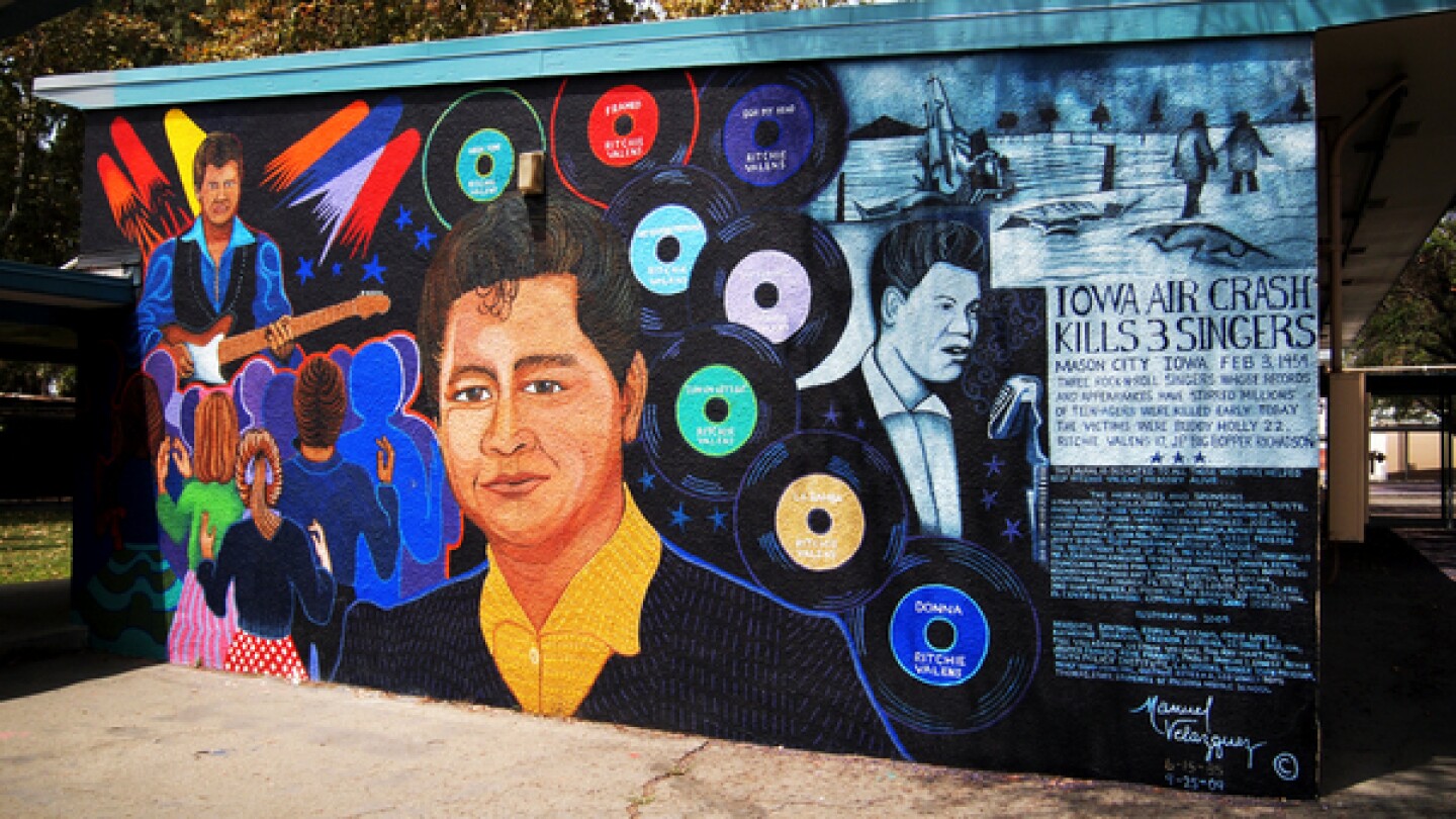 Ritchie Valens by Manny Velazquez, completed in 1985, restored in 2009 I iamsanfernando
