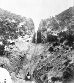 Beale's Cut, circa 1880. Courtesy USC Libraries, California Historical Society Collection.