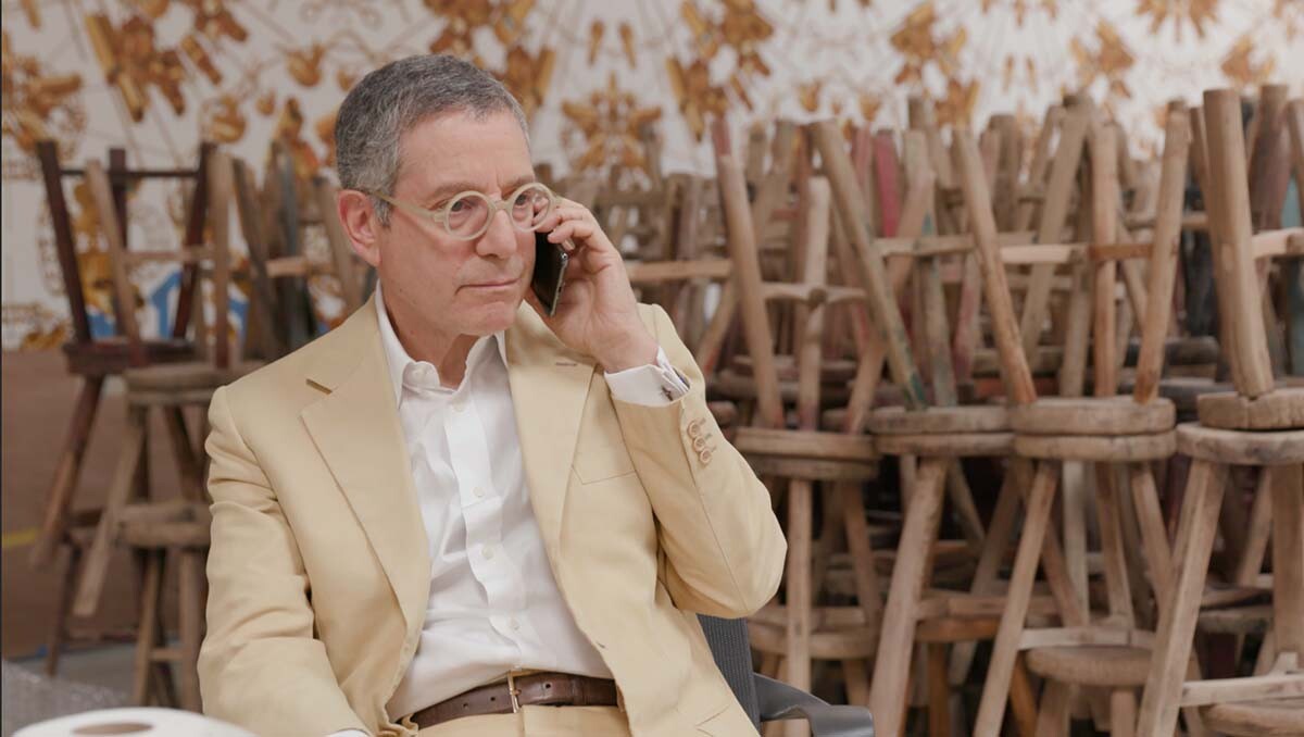 Jeffrey Deitch at work | Still from "Artbound" Jeffrey Deitch's Los Angeles