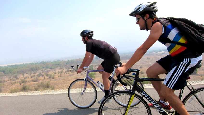 Biking at Santa Fe Dam Recreational Area