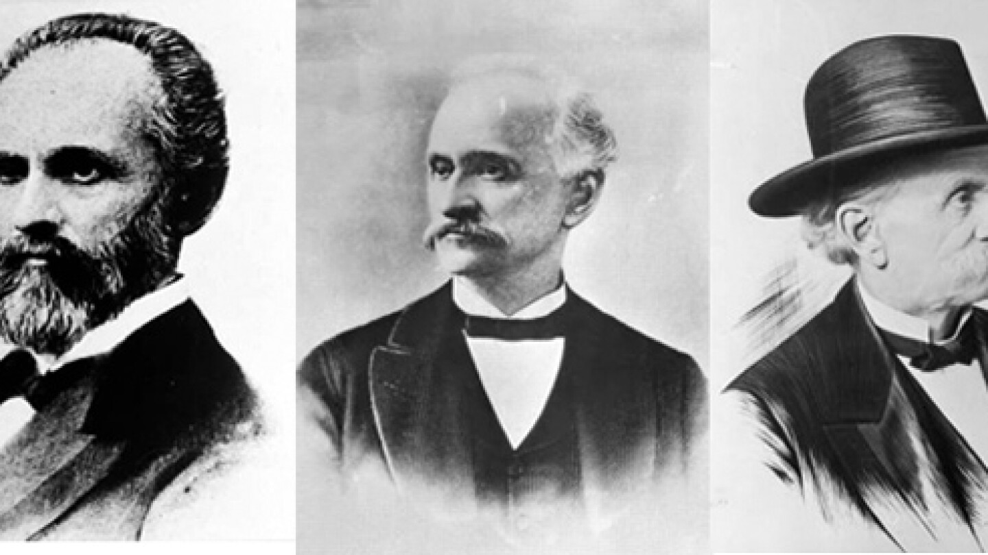 Portraits of Elias Jackson Baldwin through the years. Images: Los Angeles Public Library