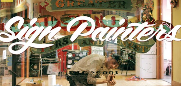 Still from "Sign Painters" the movie.