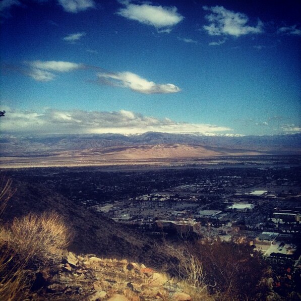 Distant snow seen from the North Lykken Trail, Palm Springs | Chris Clarke photo